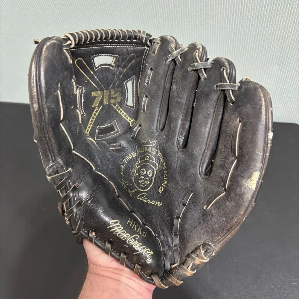 Vintage MacGregor HRKB Hank Aaron All‑Time Home Run King Baseball Glove RHT
